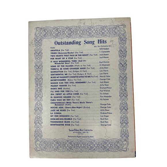 El Rancho Grande Sheet Music 1934 My Ranch Silvano Ramos Emilio Uranga - Picture 5 of 5